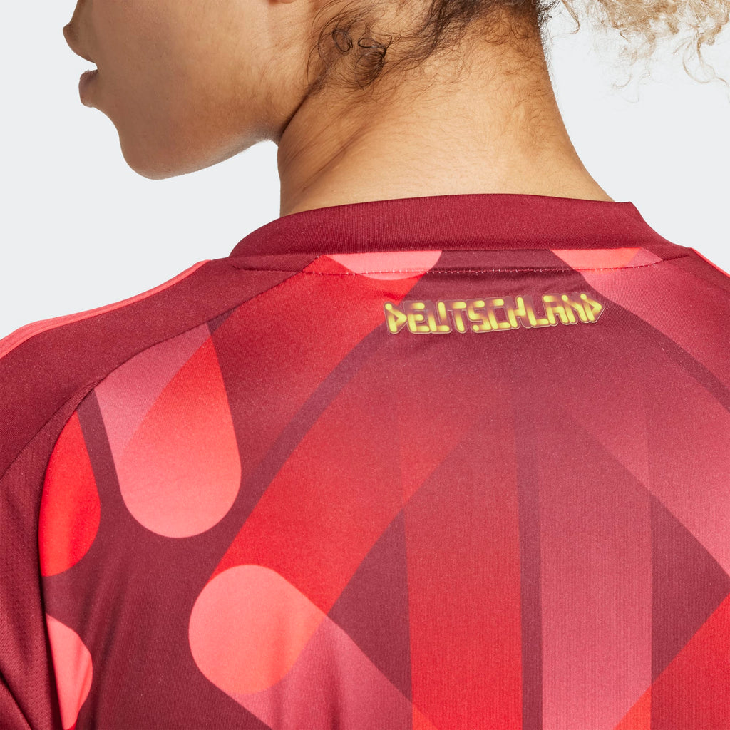 adidas Womens Germany Womens Team Away Jersey 25 Burgundy