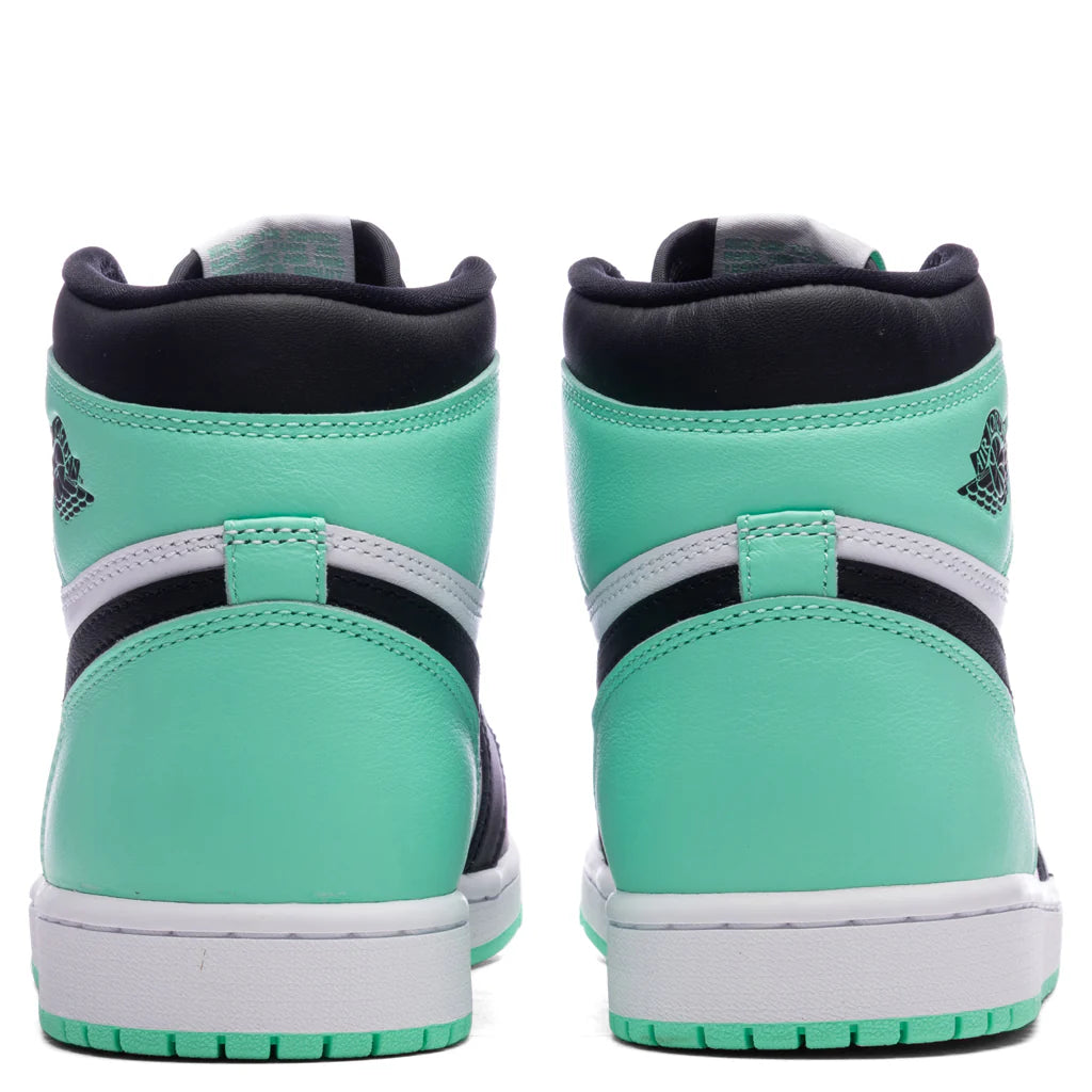 Air Jordan 1 Retro High OG White Black Green Glow