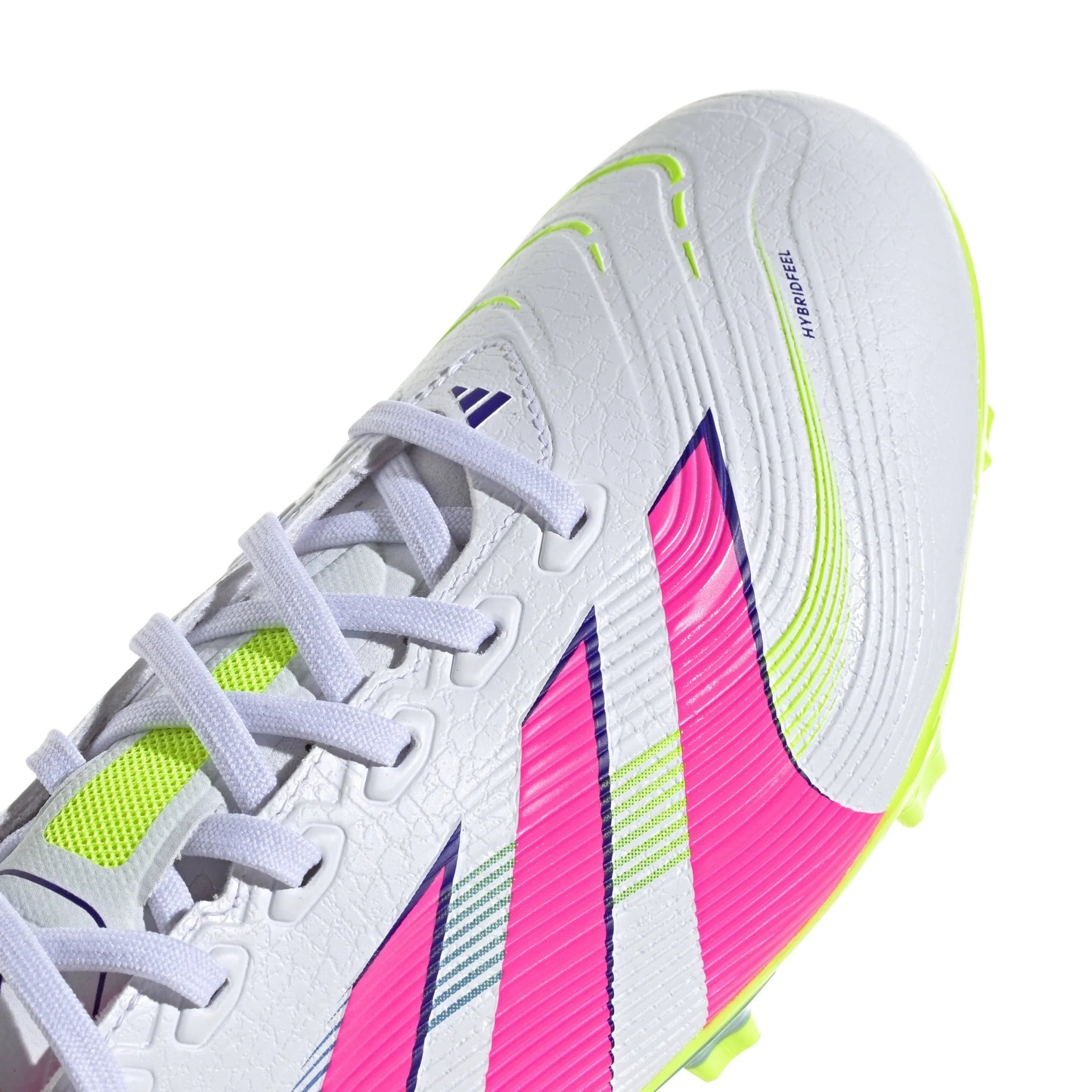 adidas Predator League Firm Multi Ground Soccer Cleats White Pink Lemon