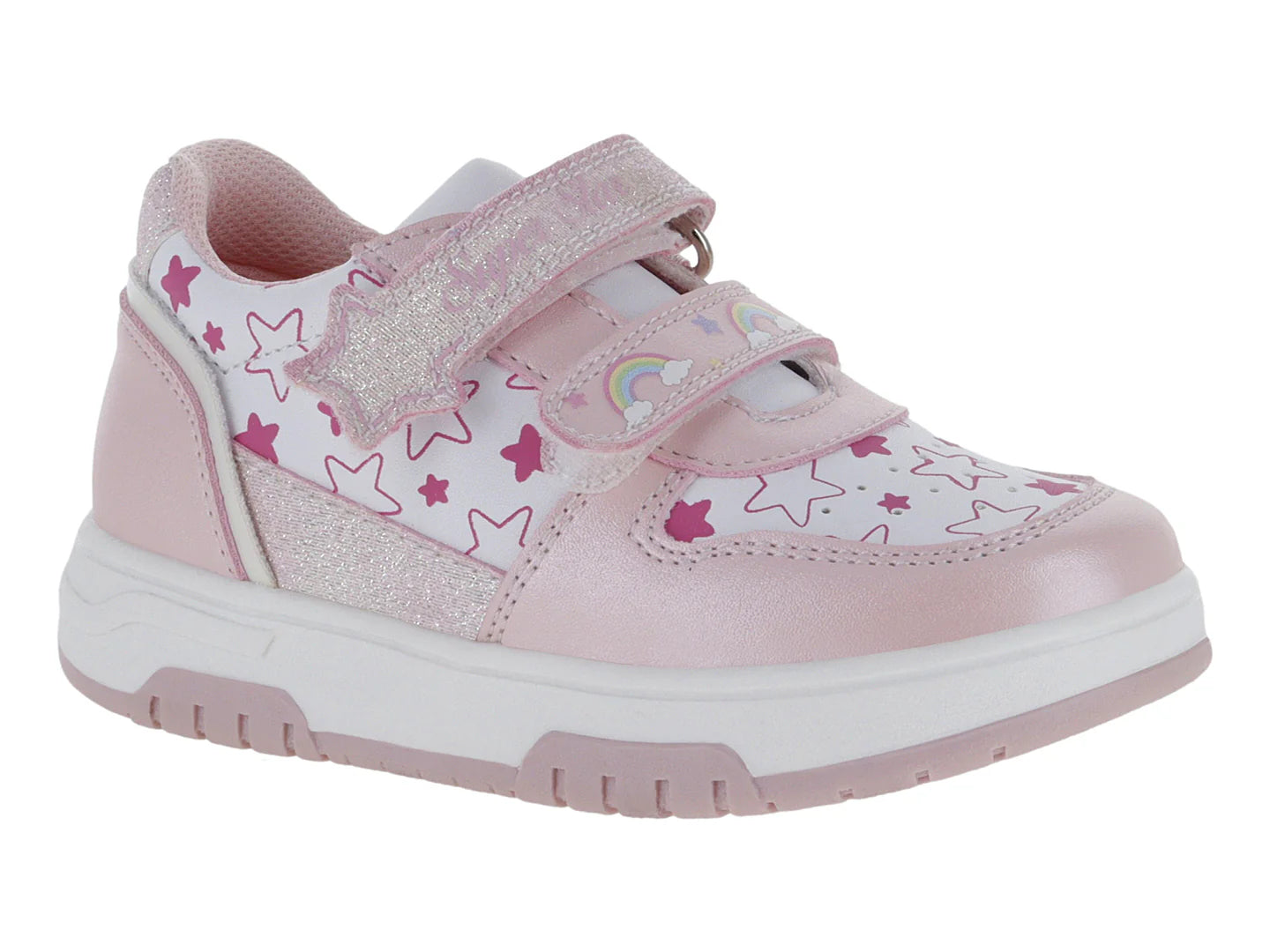 Tenis Teen Bambino Blanco Rosa para Niña