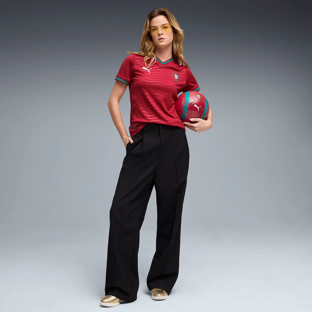 PUMA Portugal Home Womens Soccer Jersey 2026 Red Green