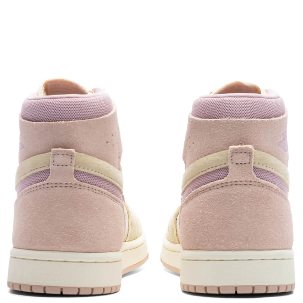 Womens Air Jordan 1 Zoom CMFT 2 Muslin Plum Chalk Particle Beige Sail
