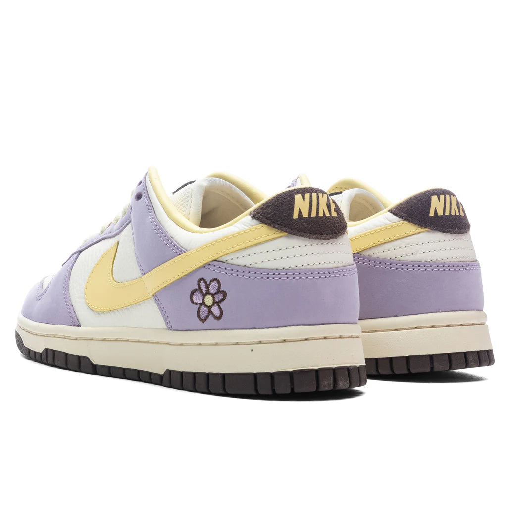 Womens Dunk Low Lilac Bloom Lilac Bloom Soft Yellow Sail
