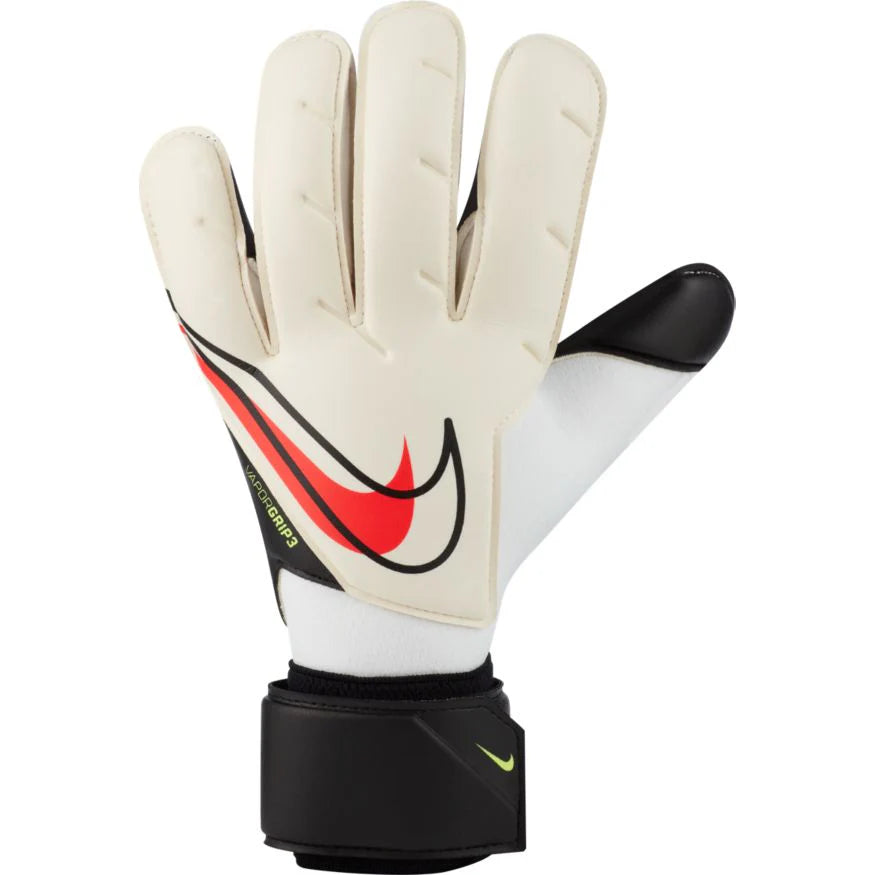 Nike Vapor Grip3 Goalkeeper Gloves White Black Bright Crimson