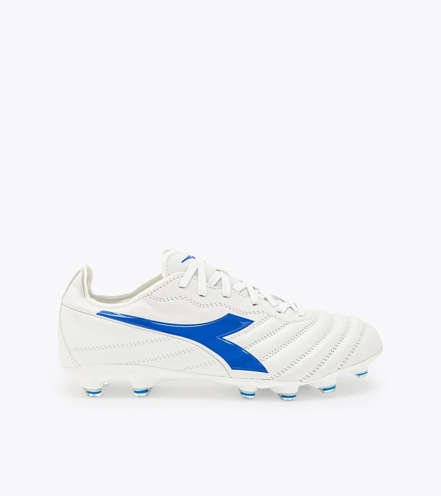 Diadora Brasil Elite 2 LT PT 12 FG Firm Ground Soccer Cleats White Blue