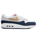 Air Max 1 Olympic Obsidian Metallic Gold White