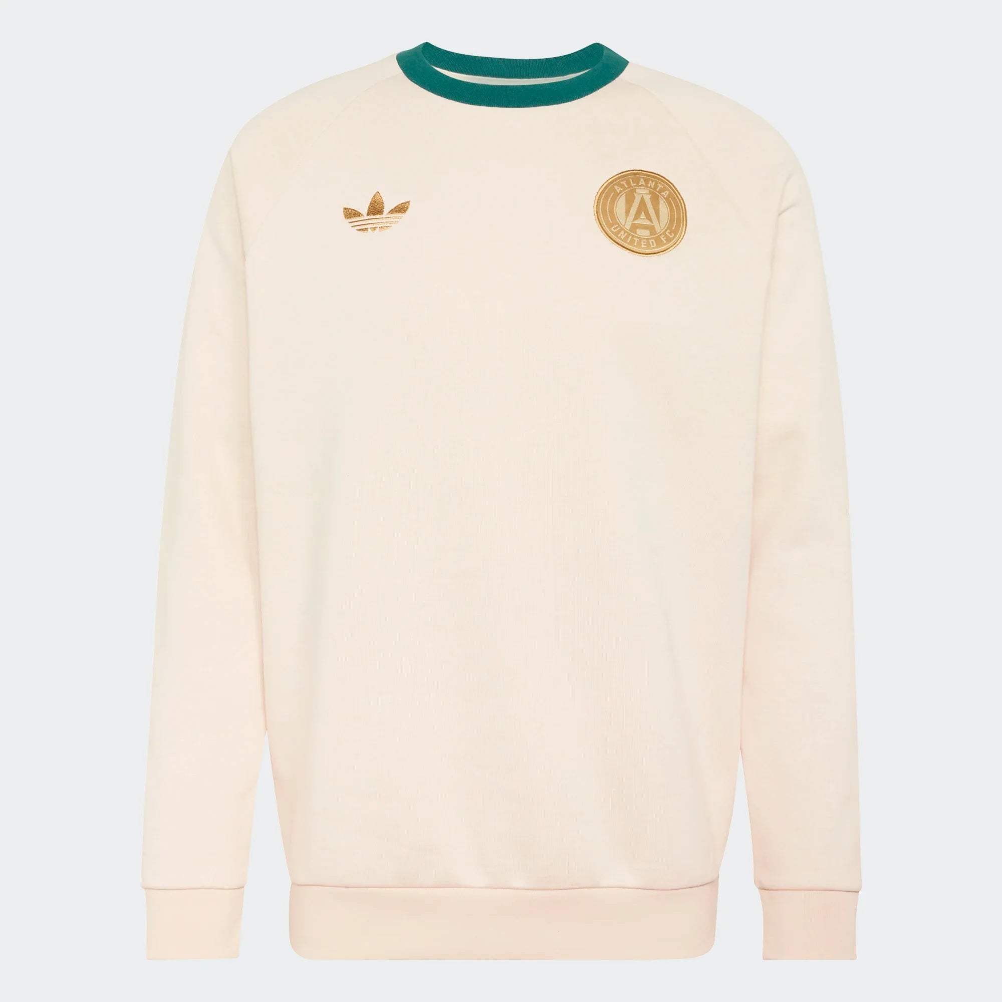 adidas Atlanta United Originals Crew Neck Mens Soccer Sweatshirt Beige