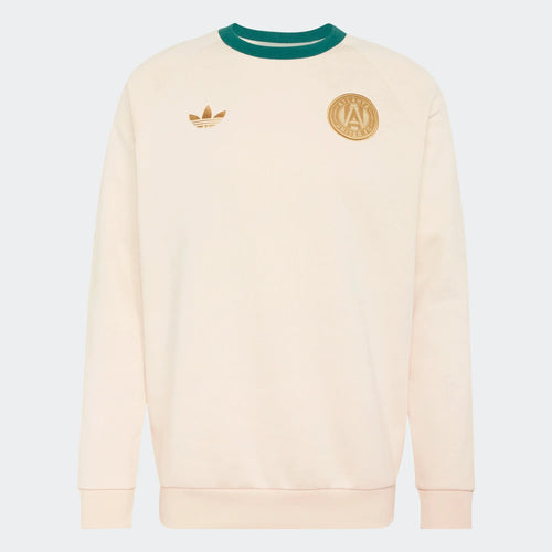 adidas Atlanta United Originals Crew Neck Mens Soccer Sweatshirt Beige