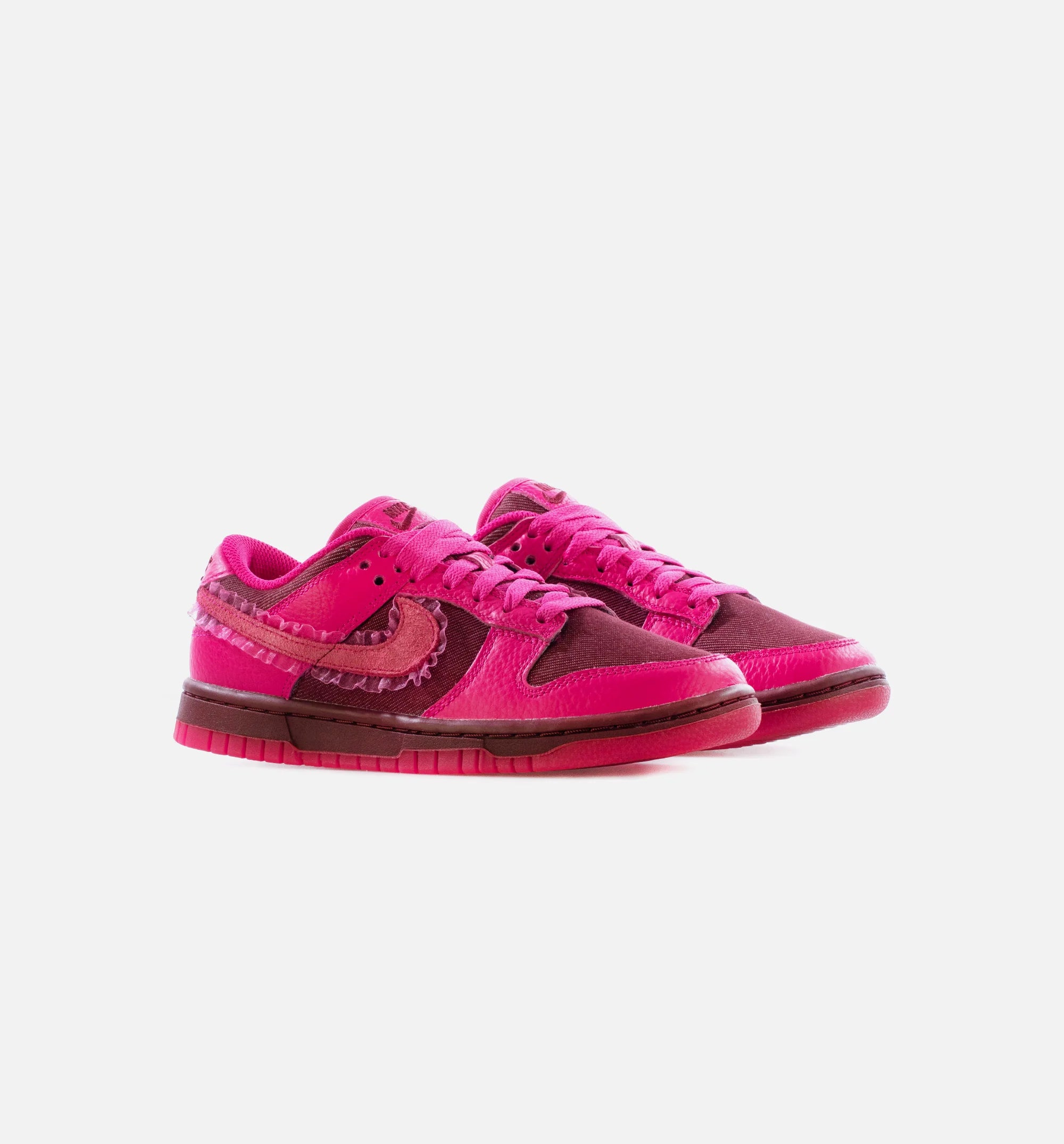 Dunk Low Valentines Day Womens Lifestyle Shoes Team Red Pink Prime Limit One Per Customer