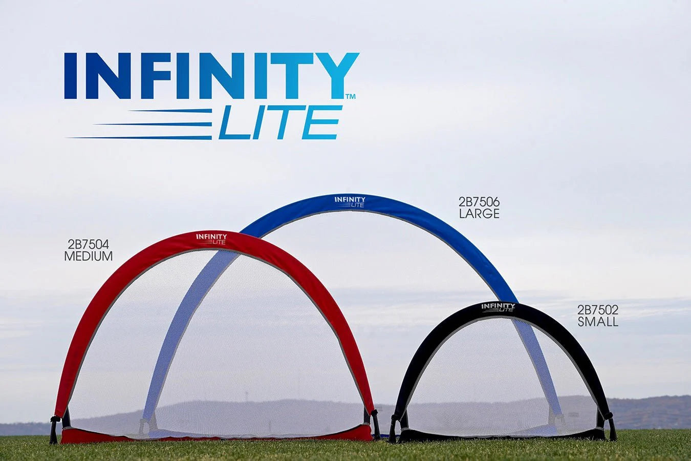 Kwik Goal Infinity Lite Pop Up Goal 6ft Set of 2 Blue