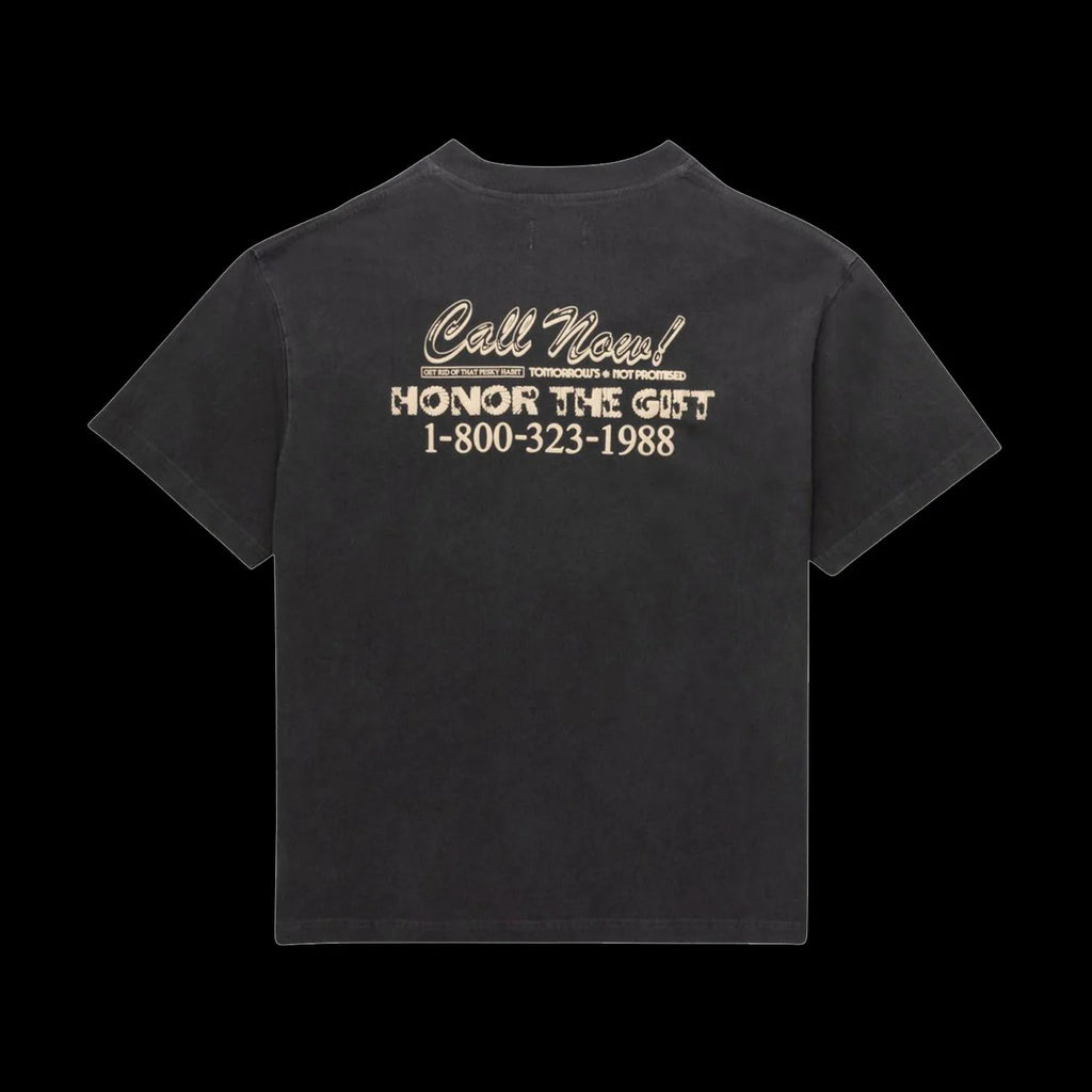 Honor The Gift Procrastination Hotline T Shirt Black