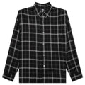 Shadow Plaid Rayon Shirt Black