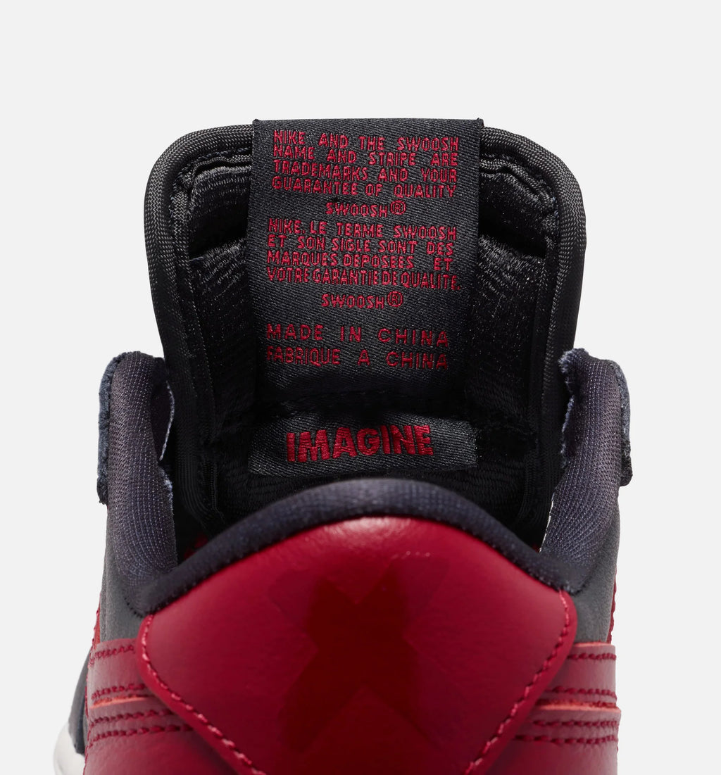 Air Jordan 1 Retro Low OG Banned Grade School Lifestyle Shoe Black Black Varsity Red Summit White Free Shipping