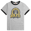 Kids Bape Emblem Tee Gray