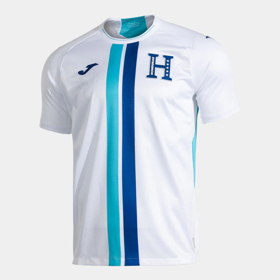 Joma Honduras Home Mens Soccer Jersey 26 White Royal