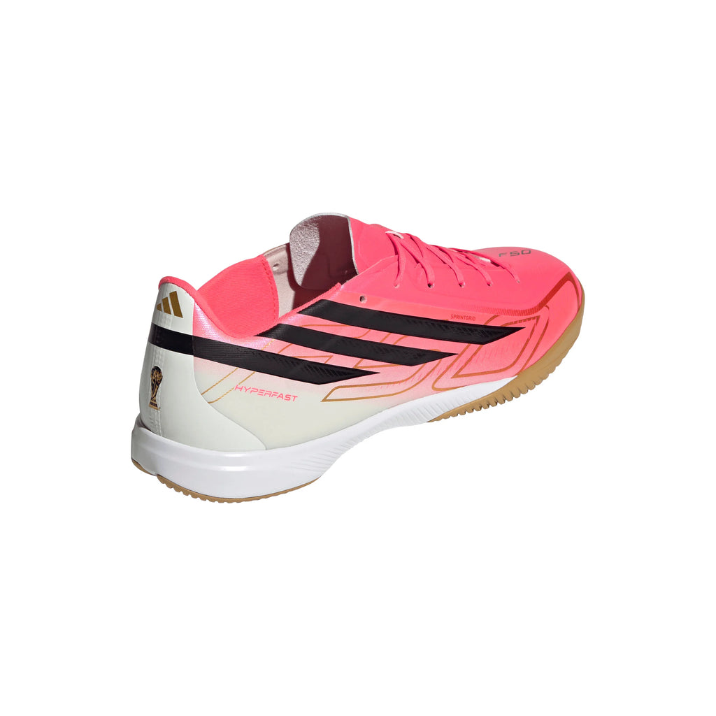 adidas F50 Hyperfast League Indoor Mens Soccer Shoes Turquesa Black Gold