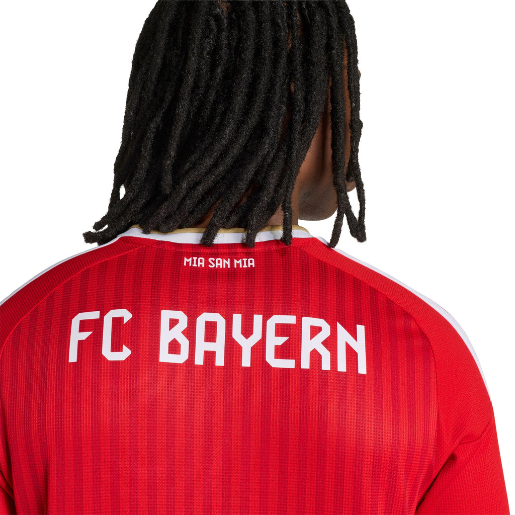 adidas FC Bayern Munich Home Long Sleeve Mens Soccer Jersey 26 27 White