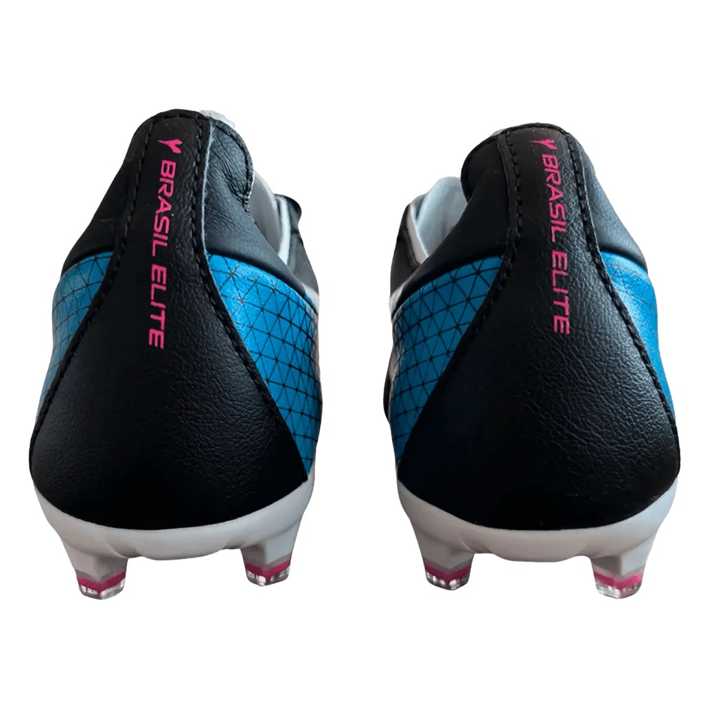 Diadora Brasil Elite GR LT FG Womens Firm Ground Soccer Cleats Black Pink Blue Fluor