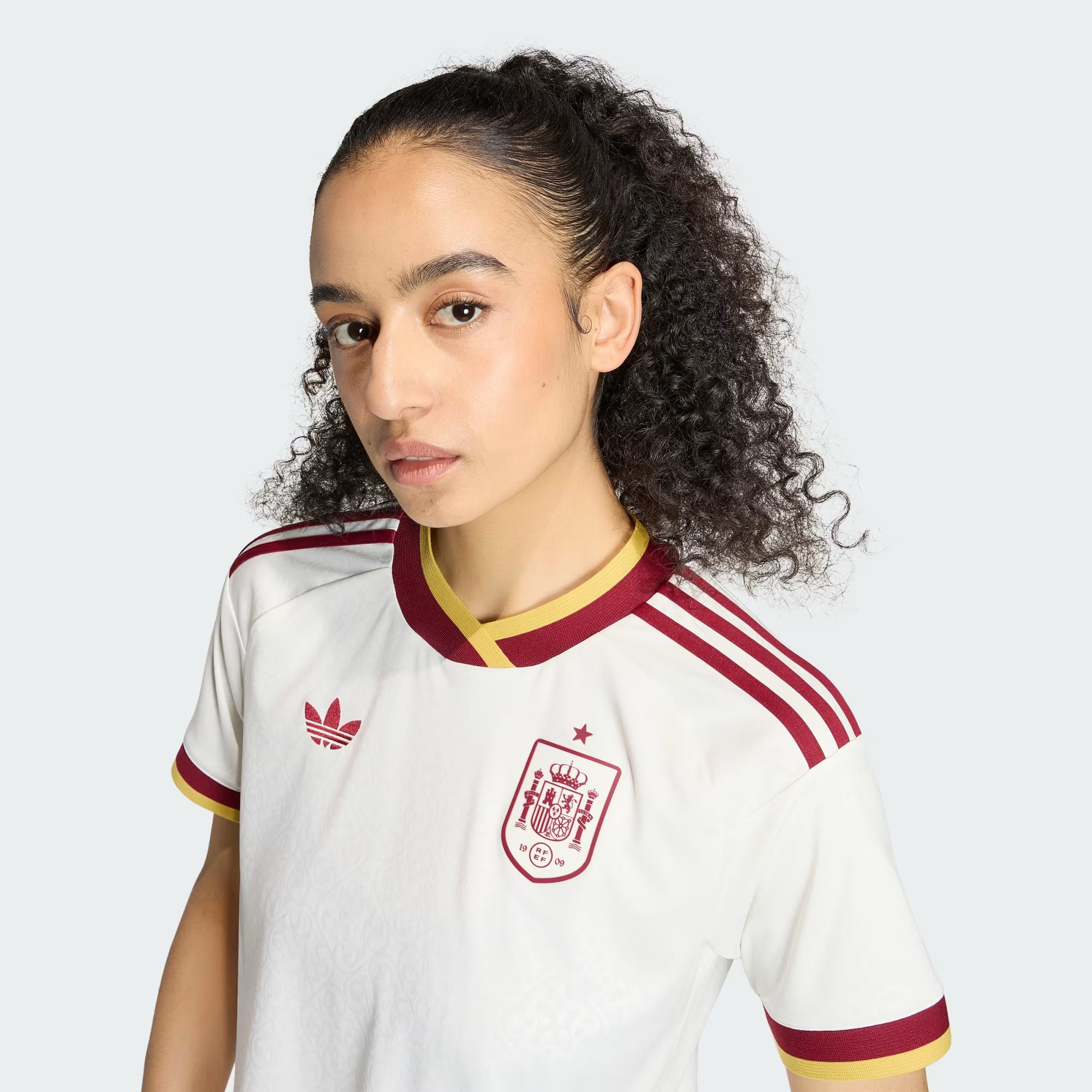 adidas Spain Away Womens Soccer Jersey 2026 White