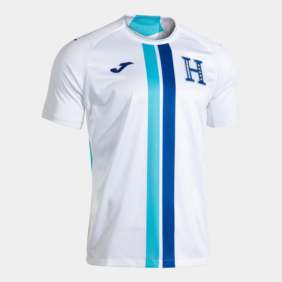 Joma Honduras Home Mens Soccer Jersey 26 White Royal
