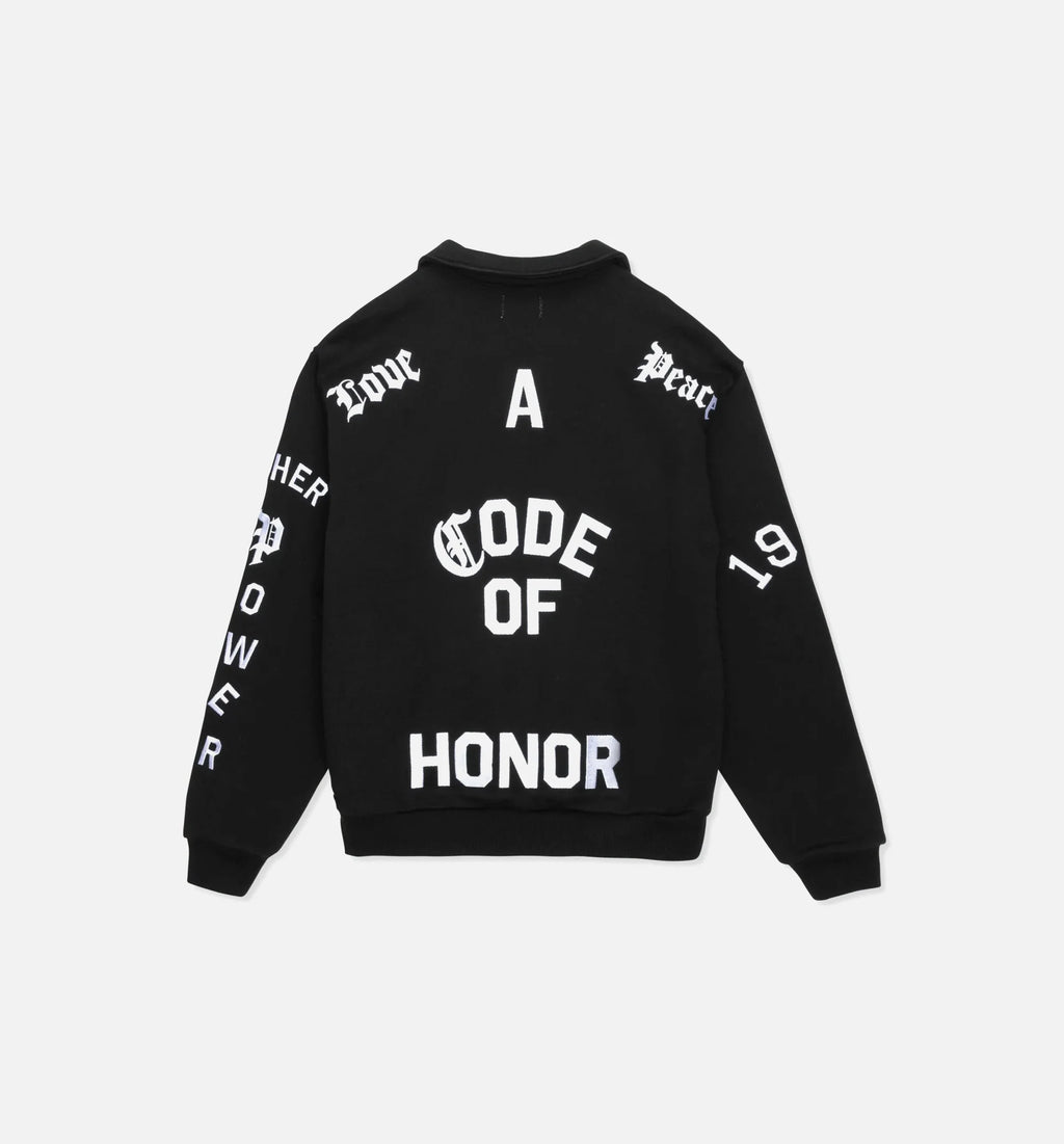 Mascot Henley Mens Sweater Black