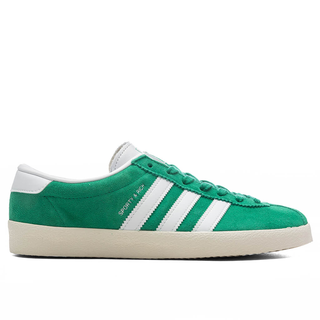 Adidas x Sporty Rich Womens Blanc Court Green Cloud White Off White