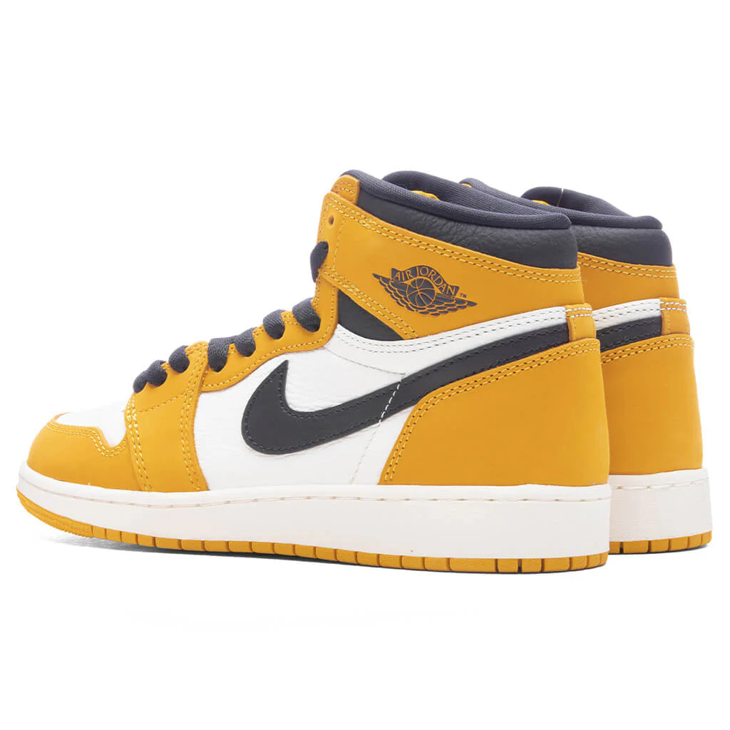 Air Jordan 1 Retro High OG GS Yellow Ochre Yellow Ochre Black Sail