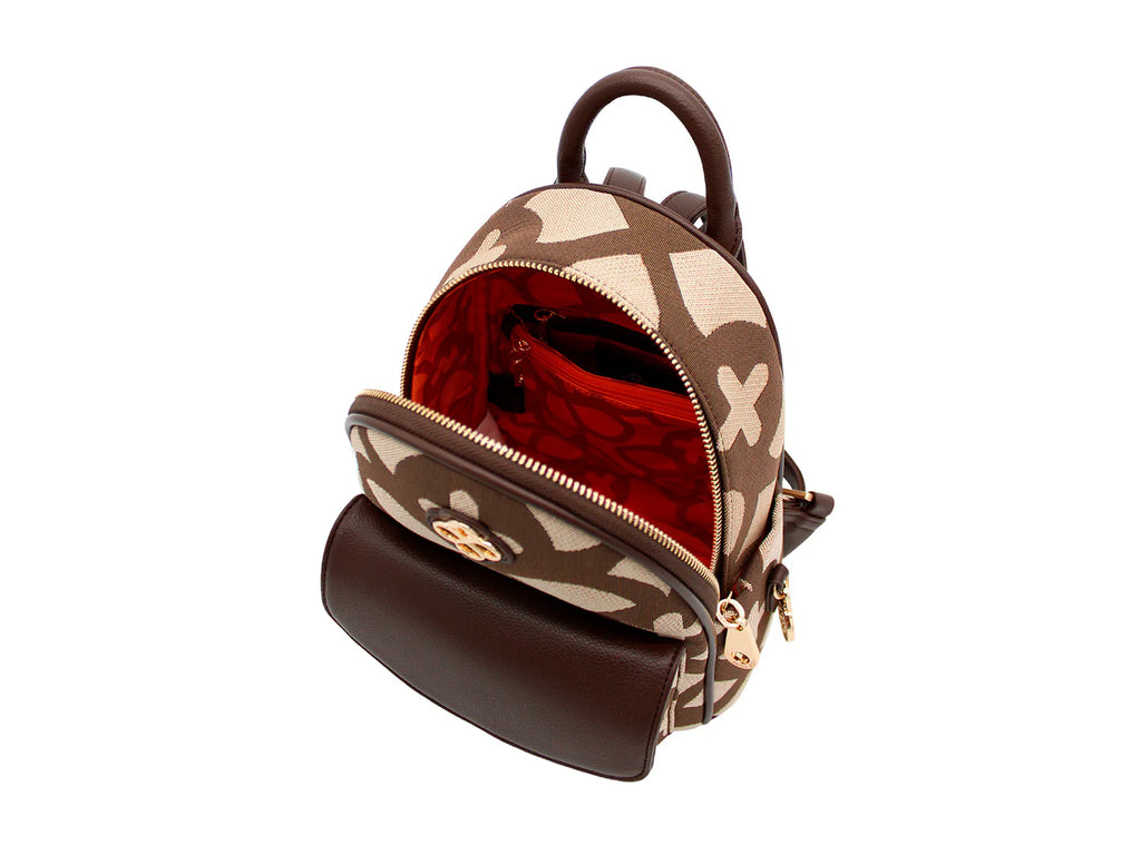 Mochila Jaime Ibiza Jacquard Chocolate para Mujer