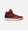 Air Jordan 1 Mid Reverse Bred Mens Lifestyle Shoe Red Black