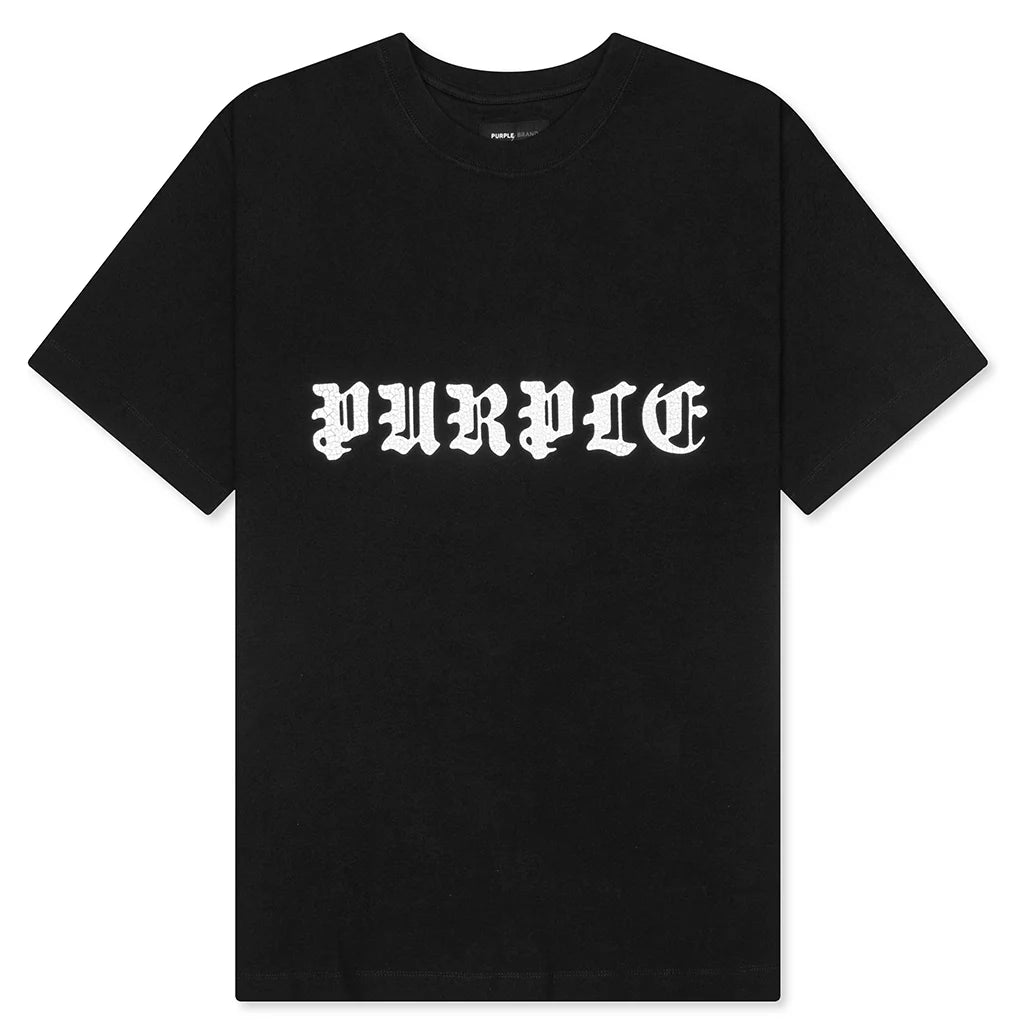 Textured Jersey S S Tee Black