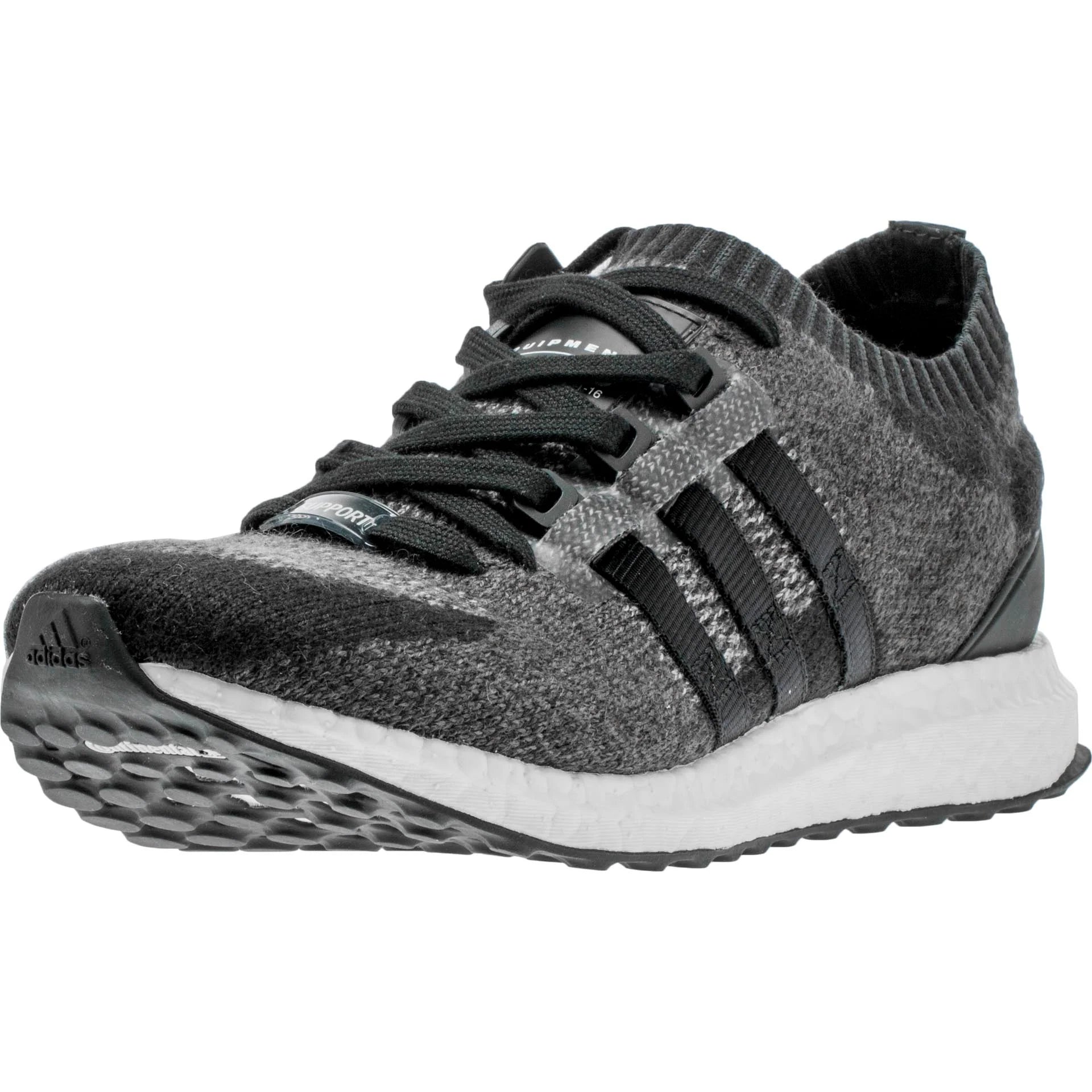 EQT Support Ultra Primeknit Core Black Mens Black Grey