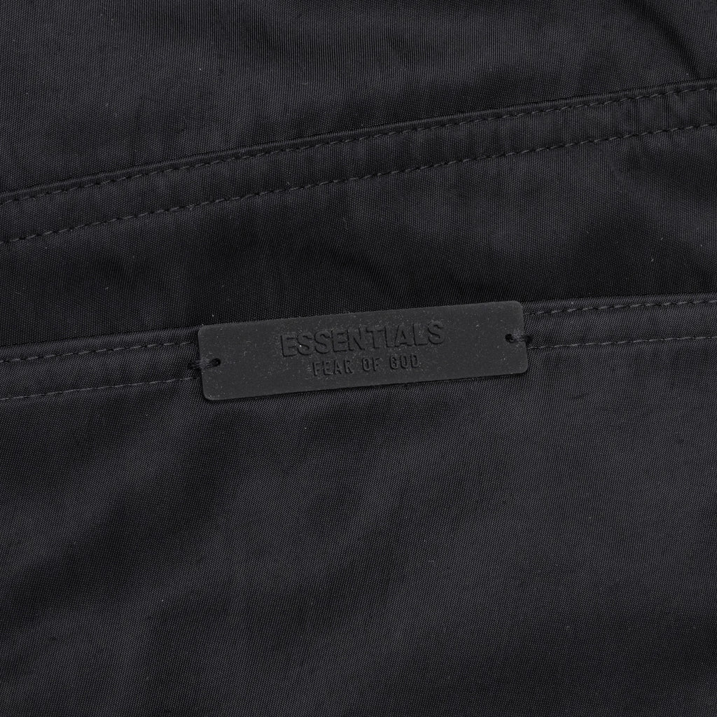 Textured Nylon 5 Pocket Pant Black