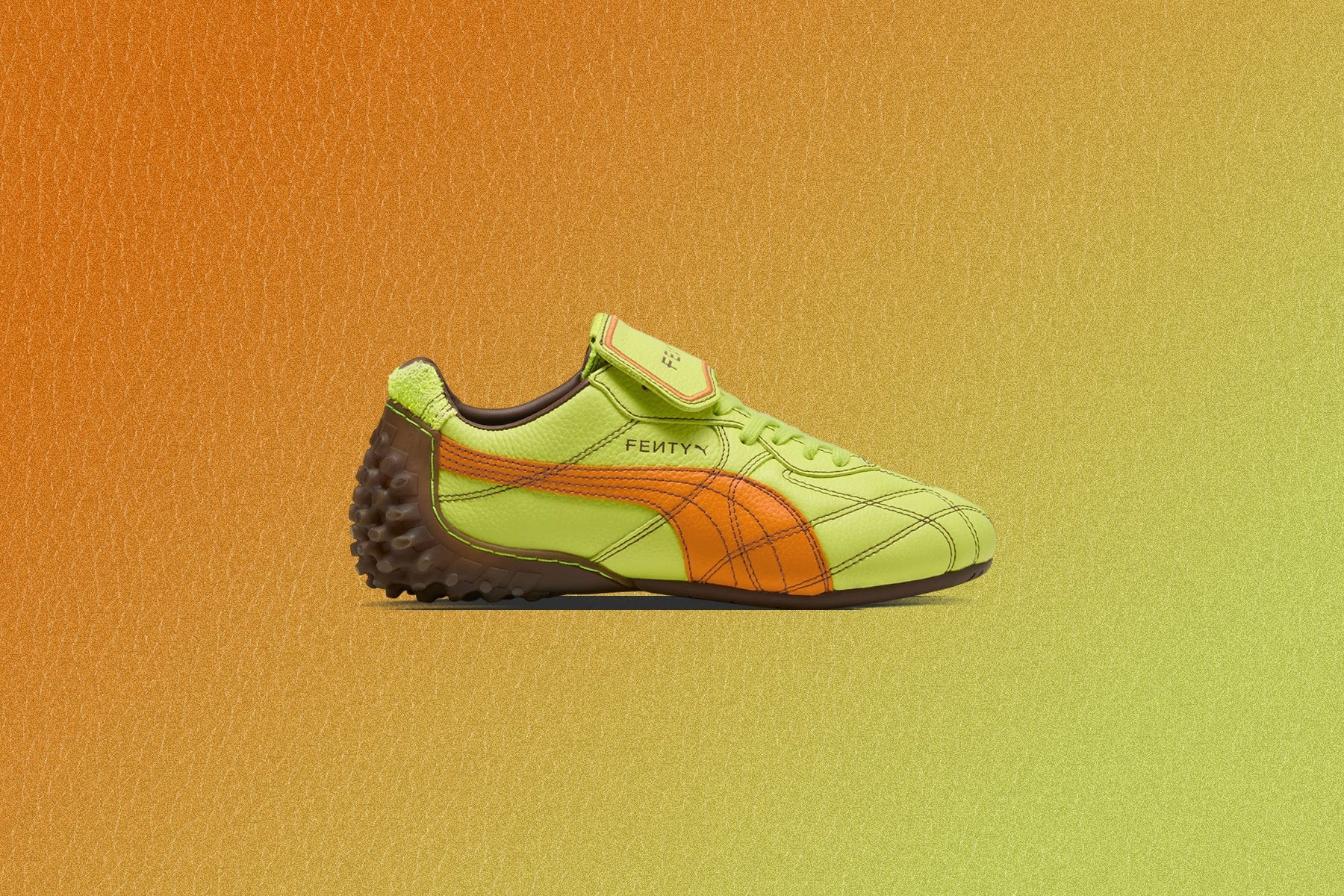 Puma x Fenty Womens Avanti LS Stitched Lime Sheen Pumpkin Pie