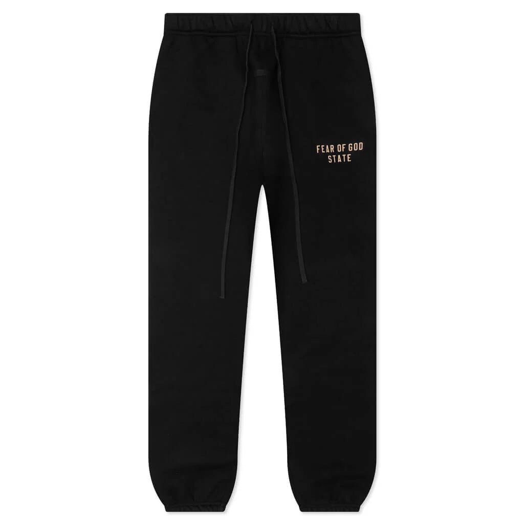 Fleece Essential Sweatpant Black