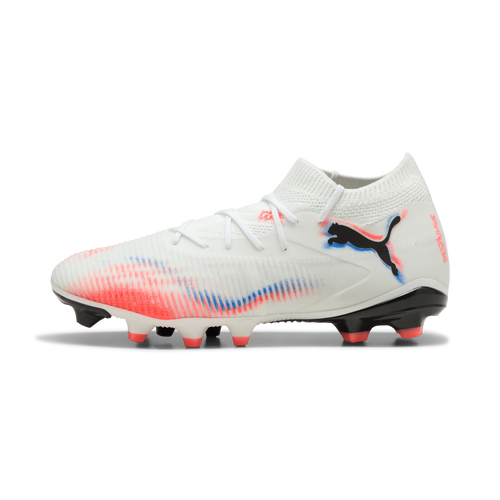 PUMA Future 8 Match FG AG Firm Multi Ground Womens Soccer Cleats White Black