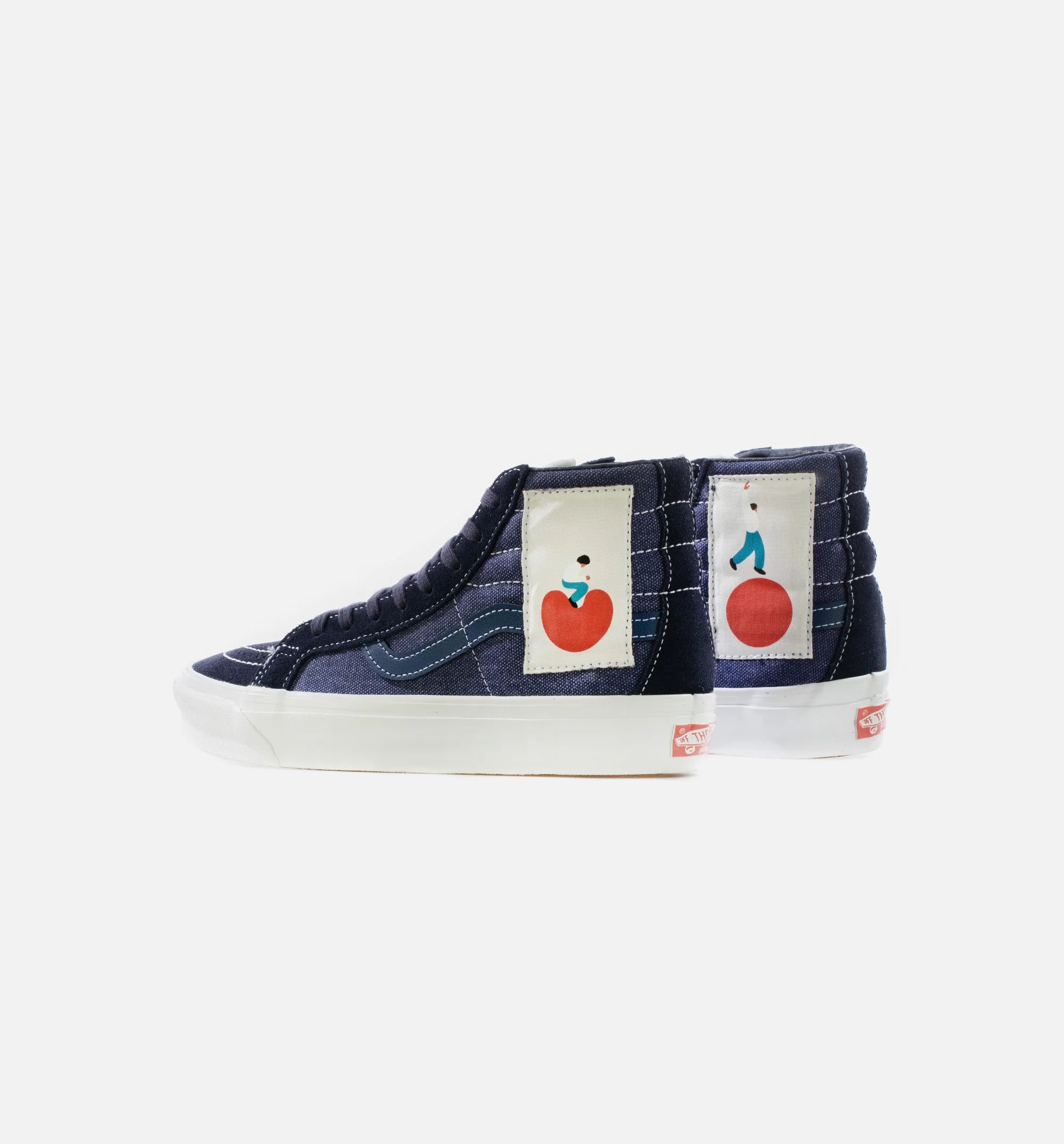 Geoff McFetridge Vault OG Sk8 Hi LX Mens Skate Shoe Navy White