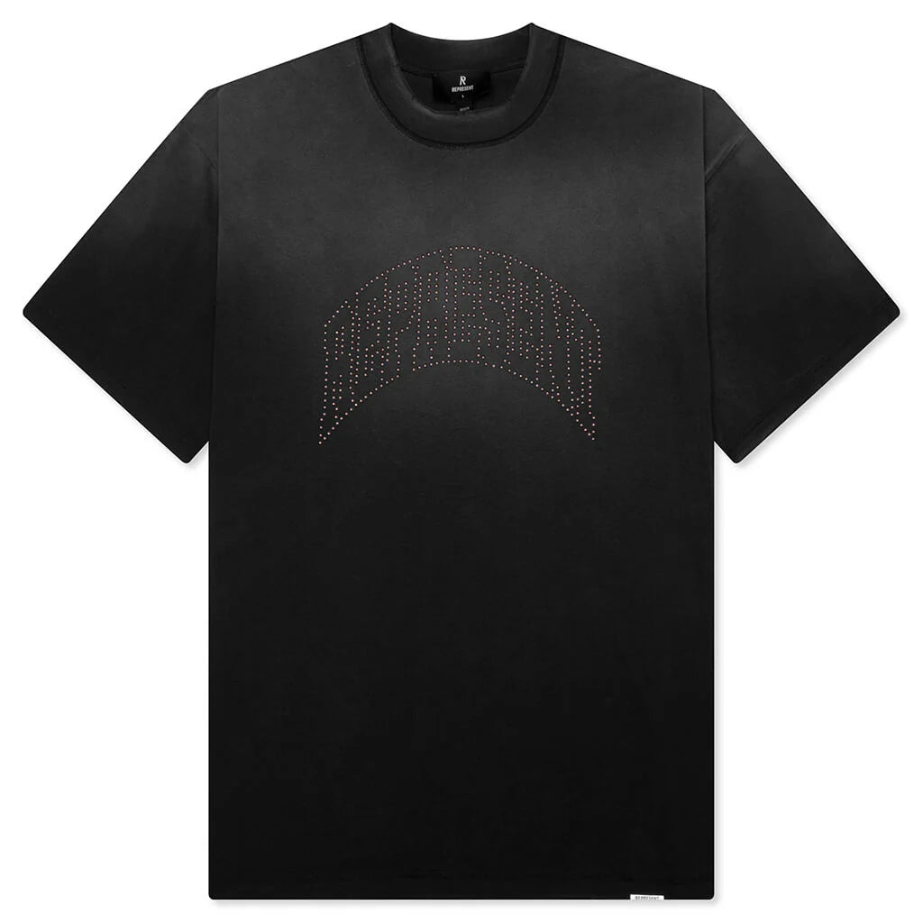 Embellished Represent T Shirt Stained Black