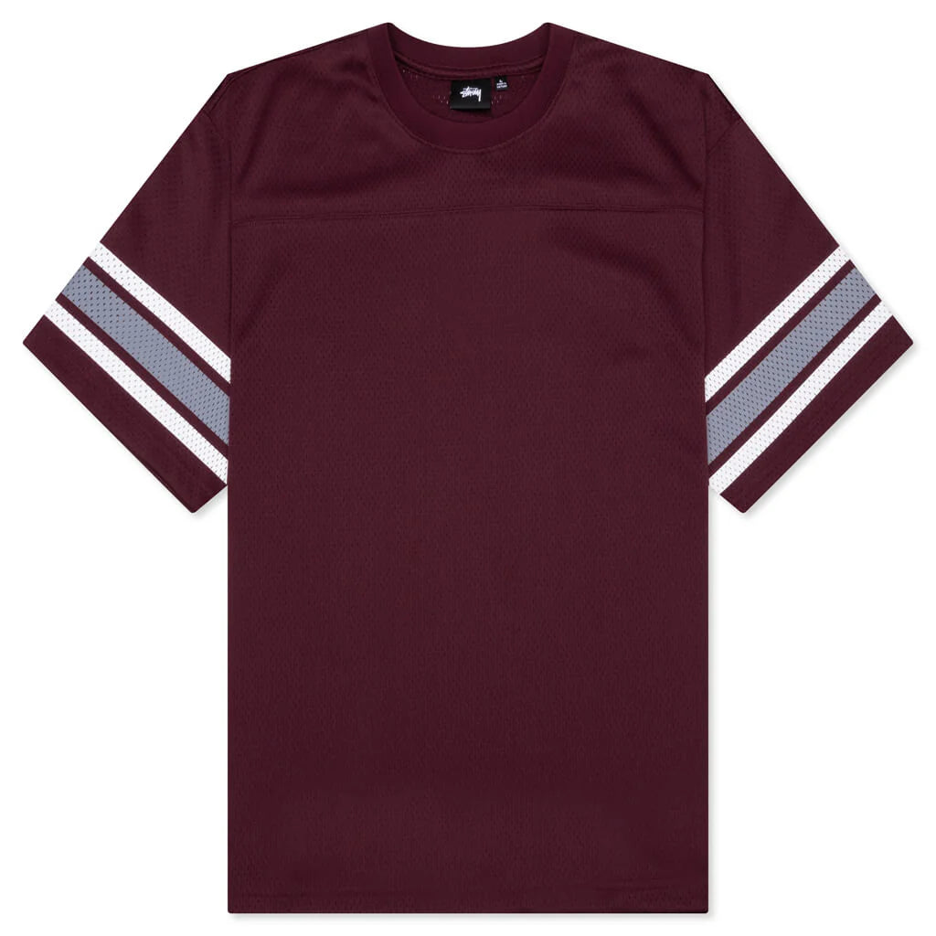 Surfman Mesh Football Jersey Burgundy