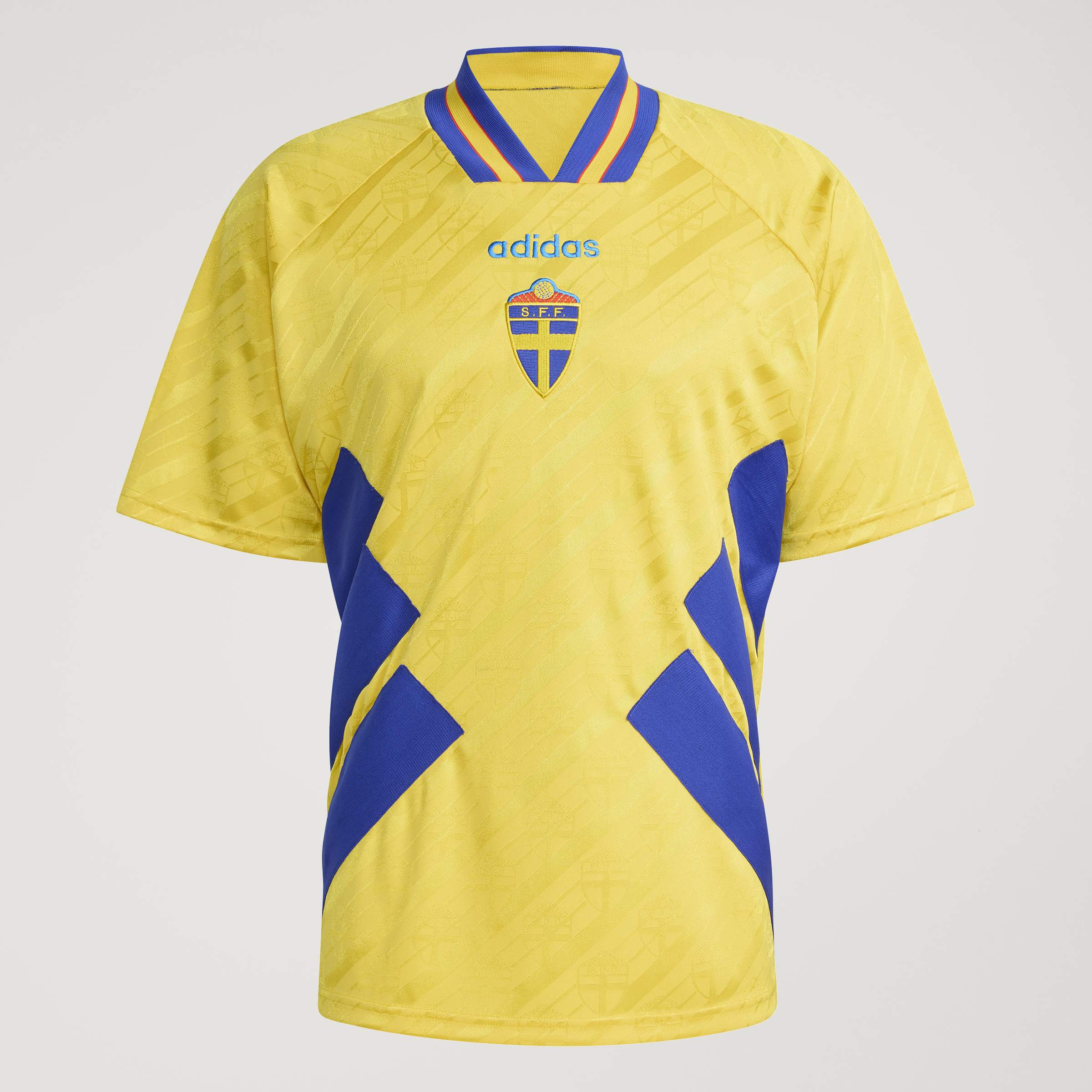 adidas Sweden Home 1994 Mens Soccer Jersey Yellow