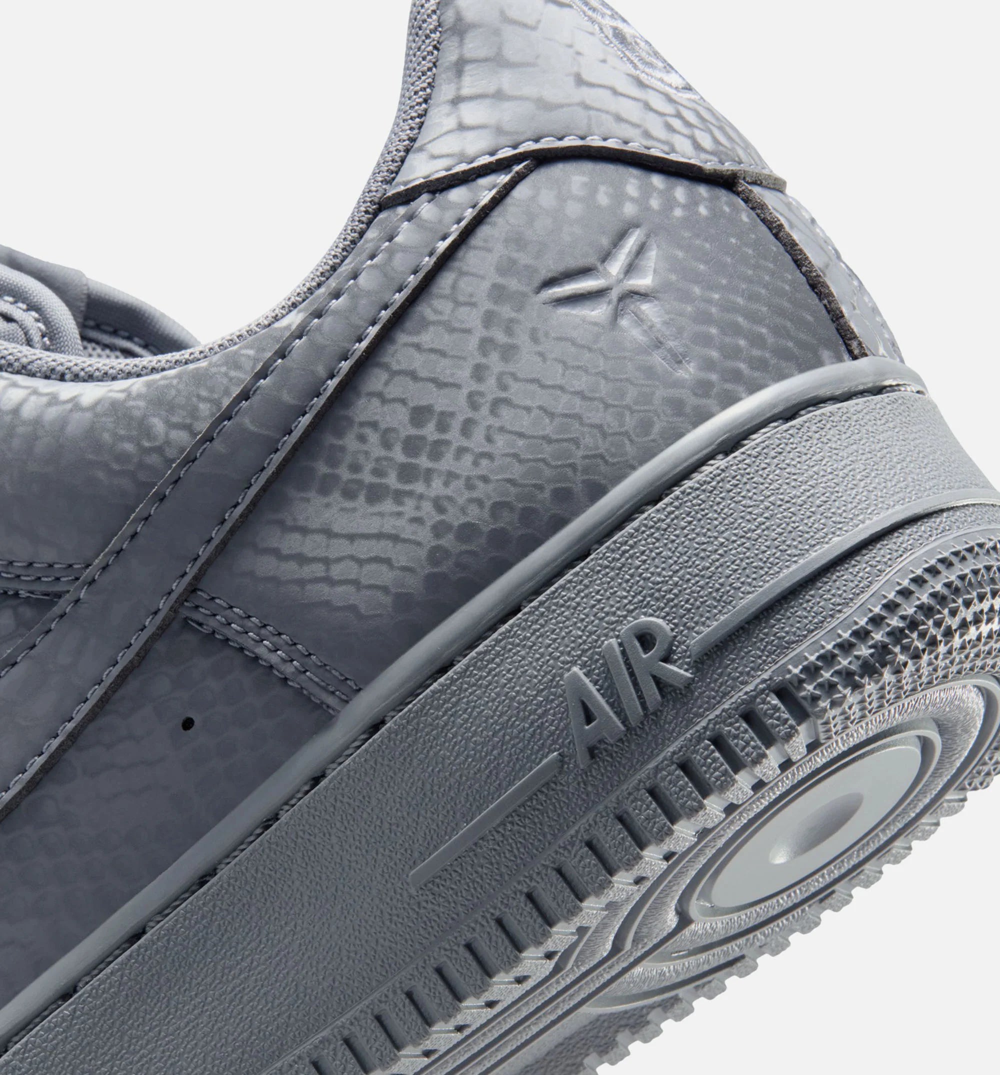 Kobe Air Force 1 Low Cool Grey Mens Lifestyle Shoe Cool Grey Wolf Grey