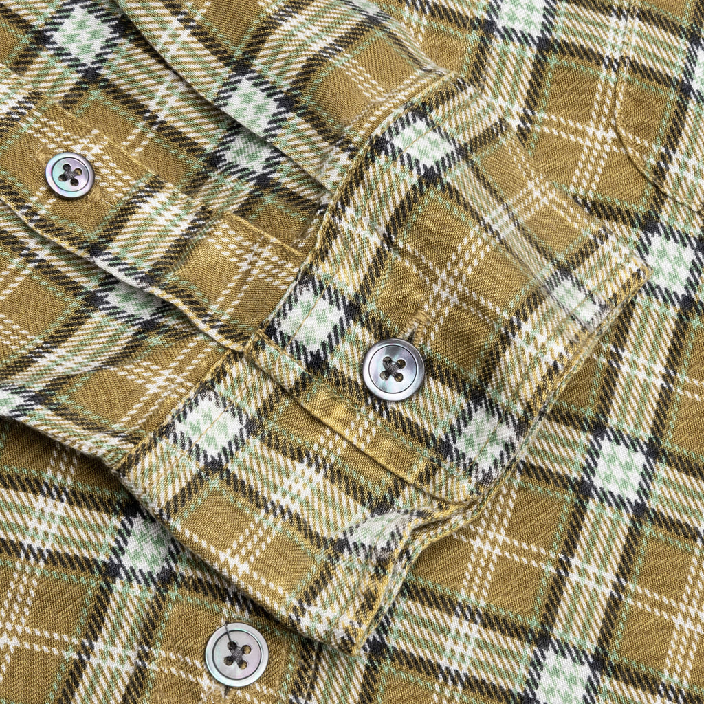Matthew Plaid Shirt Gold