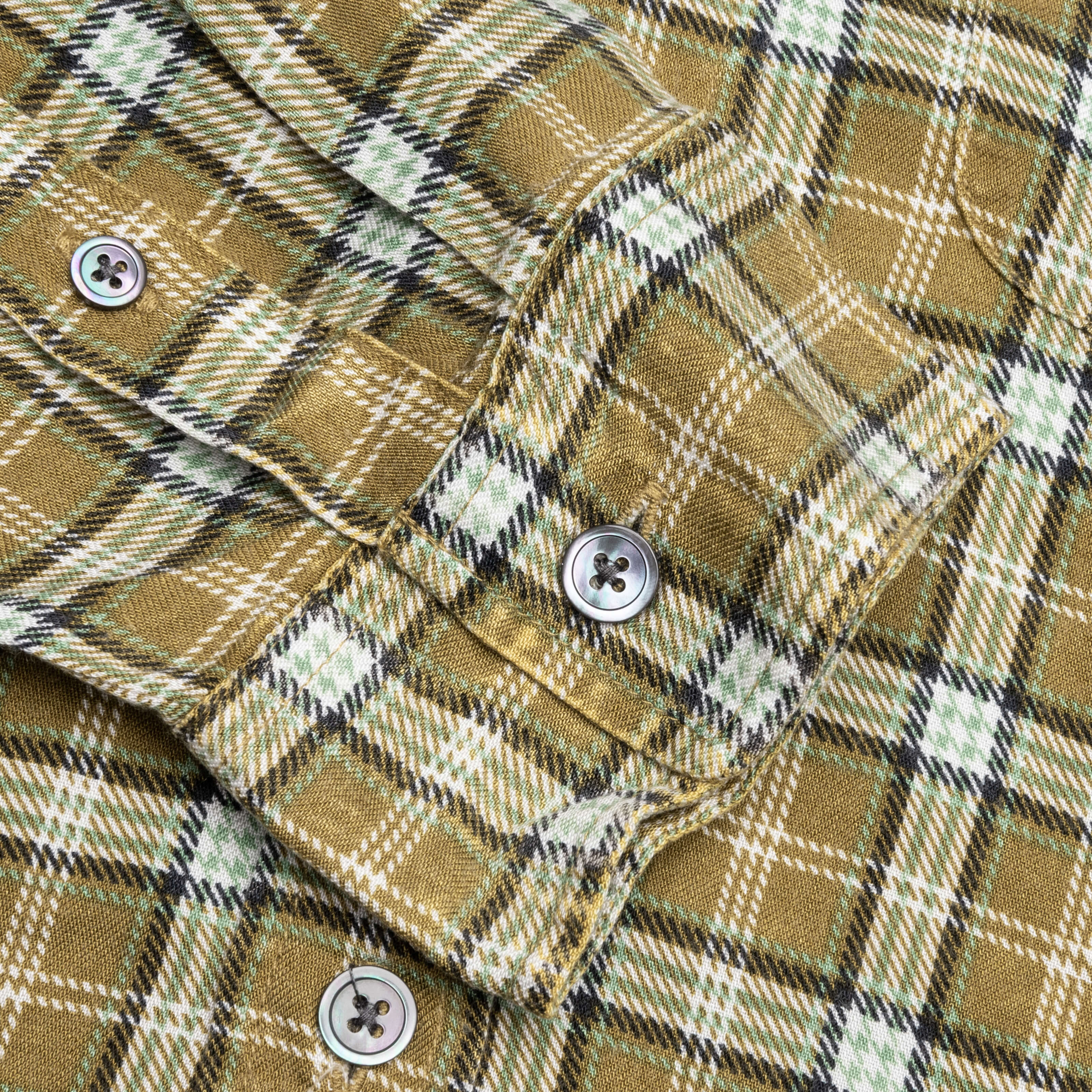Matthew Plaid Shirt Gold