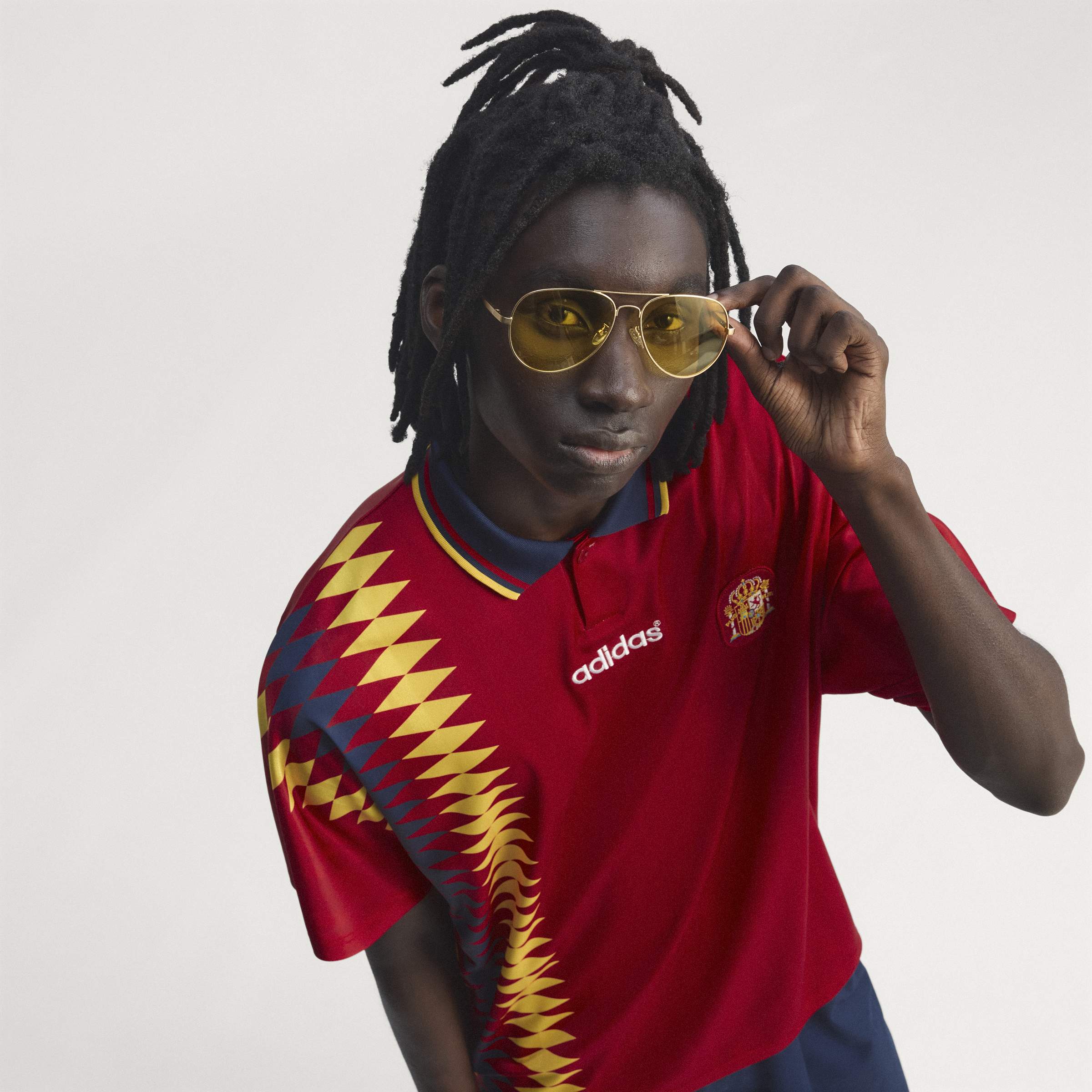 adidas Spain Home 1994 Mens Soccer Jersey Red