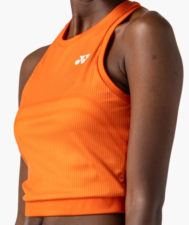 ISO GLOW RIBBED CROPPED TOURNAMENT TANK