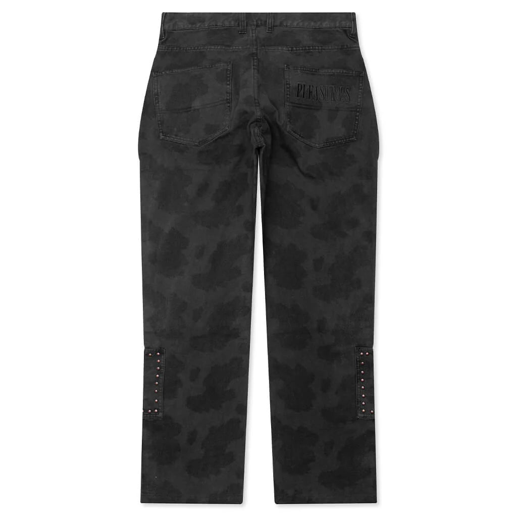 Cowhide Double Knee Work Pant Black