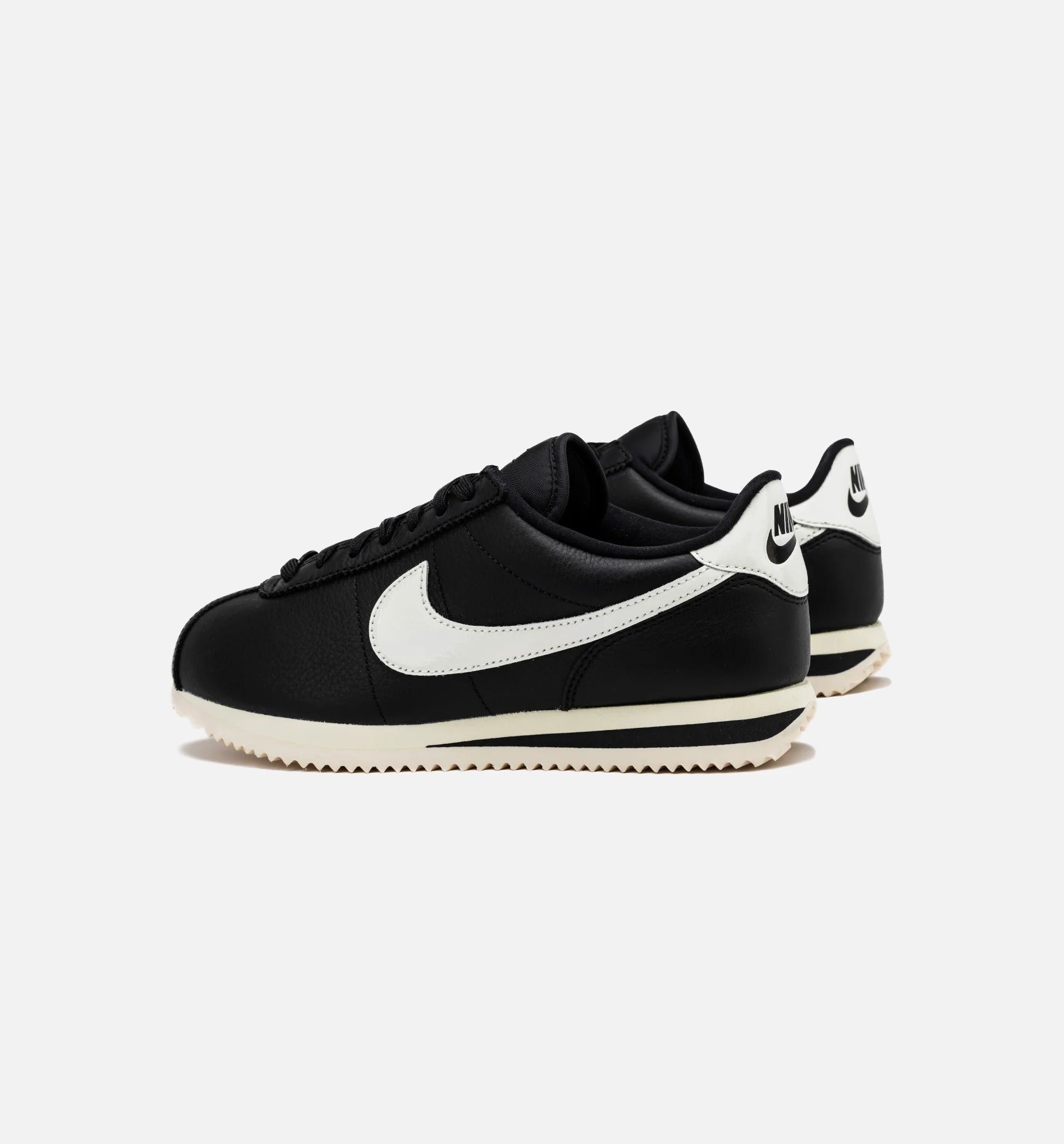 Cortez Premium Black Sail Womens Lifestyle Shoe Black Sail