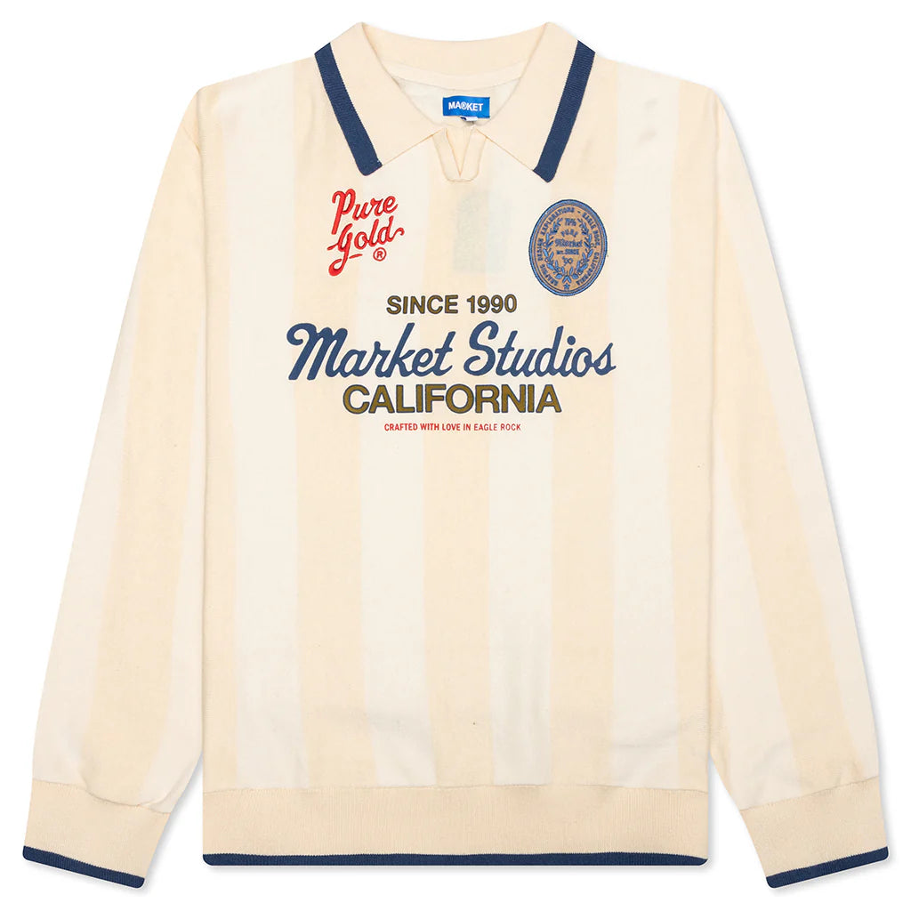 Pure Gold Collared Sweater Butter Cream