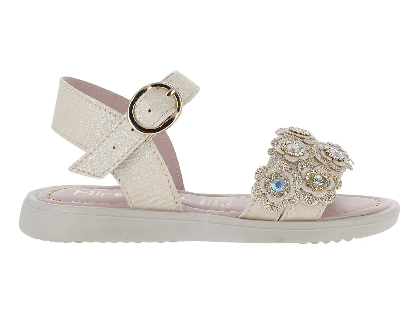 Sandalias Miroslava Color Oro para Niña