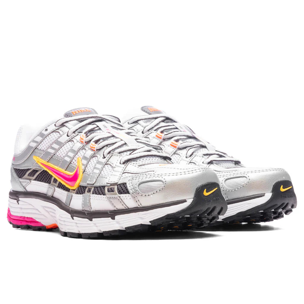 Womens P 6000 White Laser Fuchsia Metallic Platinum