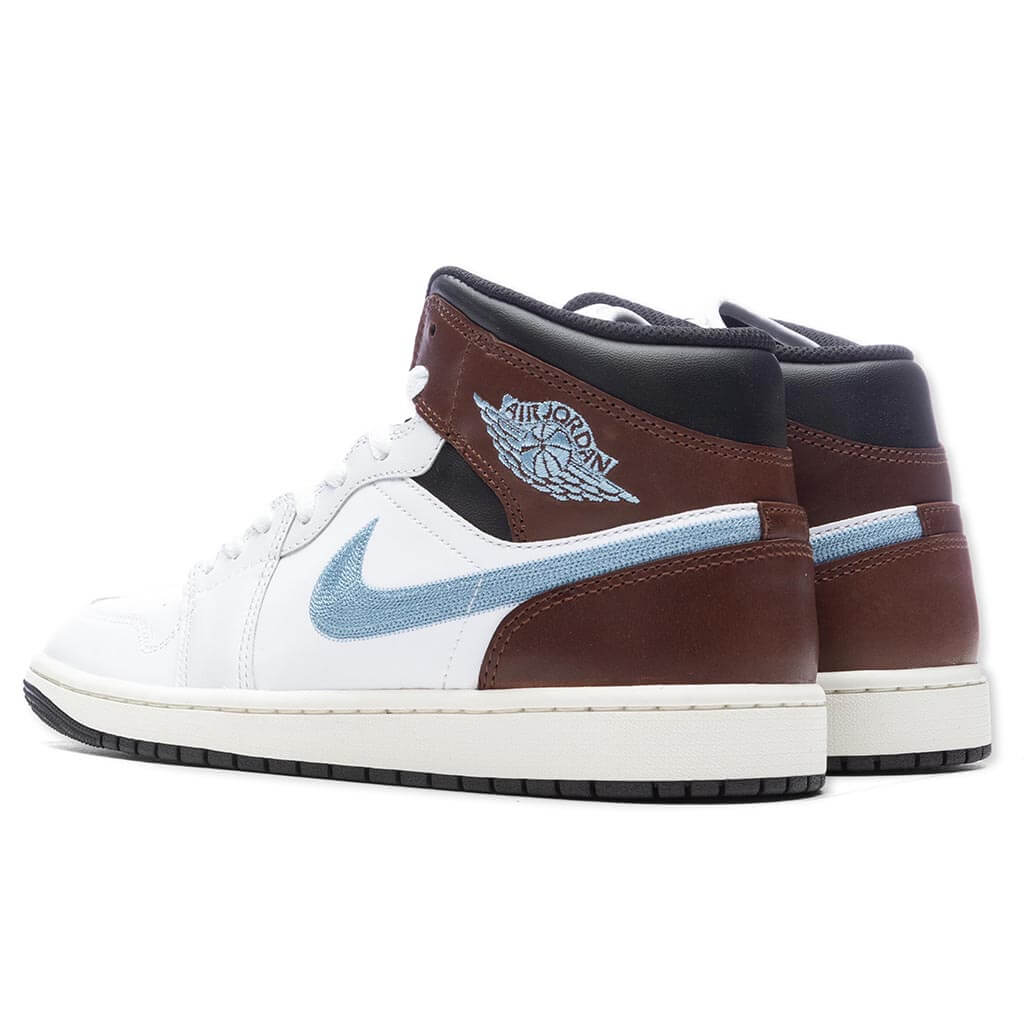 Air Jordan 1 Mid SE White Blue Grey Black